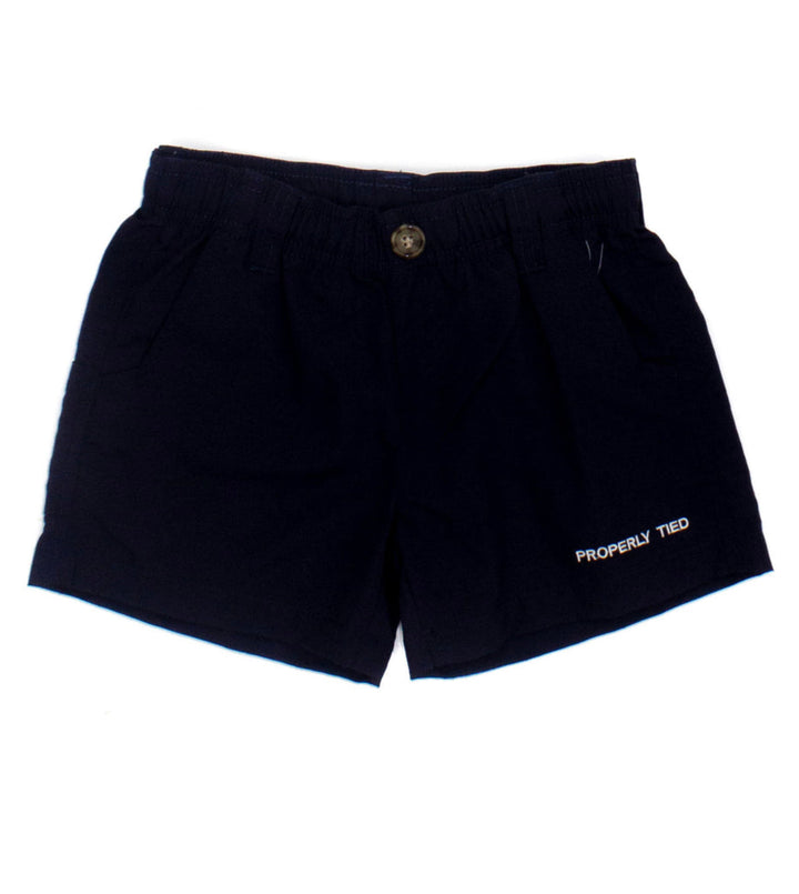 Navy Mallard Shorts - Little One