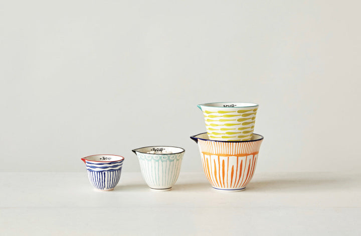 Hand Stamped Measuring Cups (Set of 4)