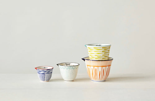 Hand Stamped Measuring Cups (Set of 4)