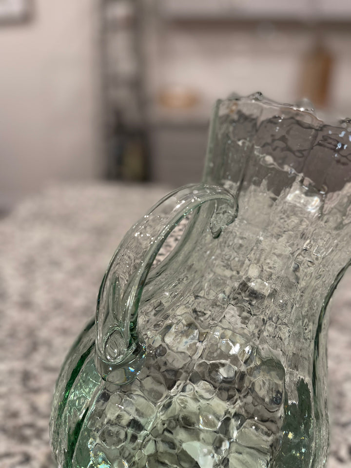 Tilted Ribbed Pitcher