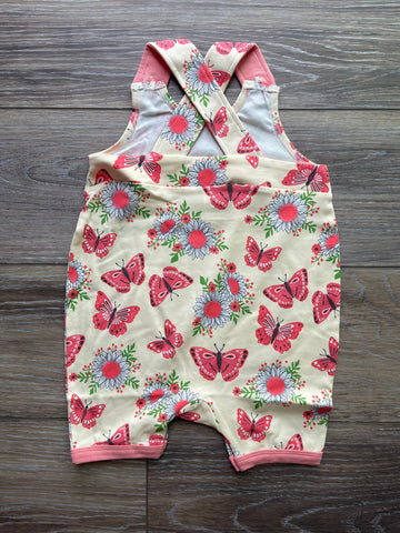 Pink Butterflies Criss Cross Romper