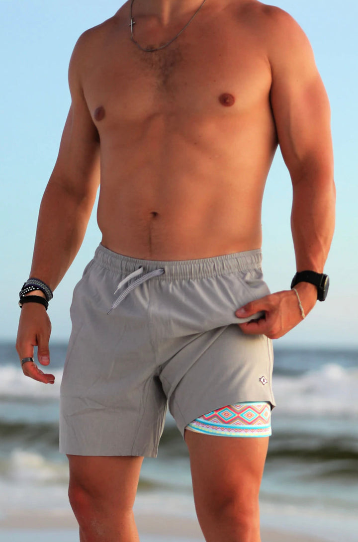 Wear ‘Em Everywhere Shorts - Heather Light Gray