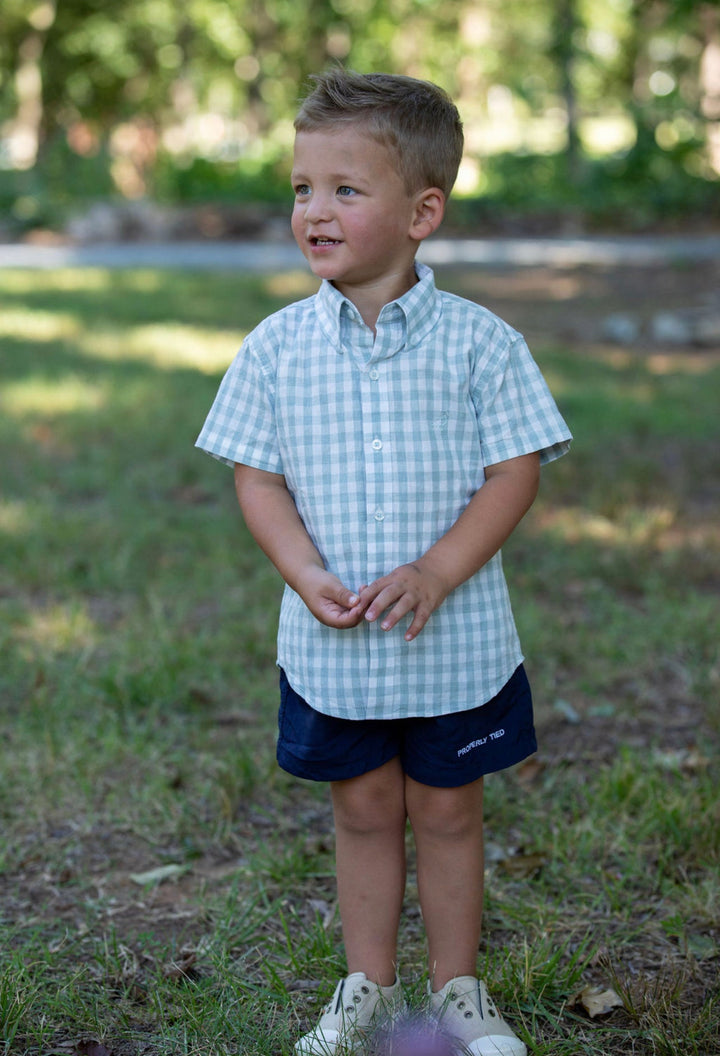 Navy Mallard Shorts - Little One
