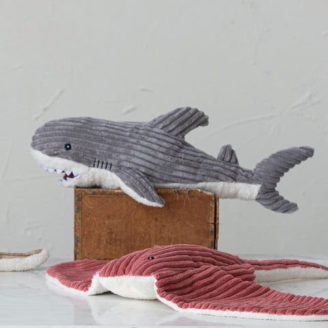 Corduroy Plush Shark