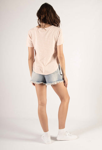 Casie’s Cotton Tee - Blush