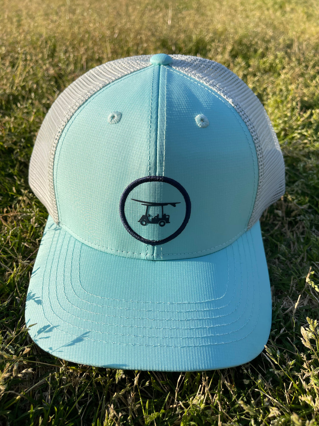 Teal Bald Head Blues Hat