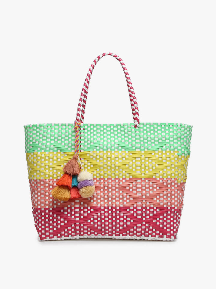 Large Woven Tote (Multiple Colors Available)