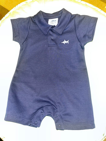 Navy Polo Onesie