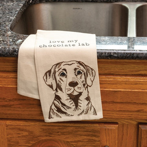 Love My Chocolate Lab Kitchen Towel