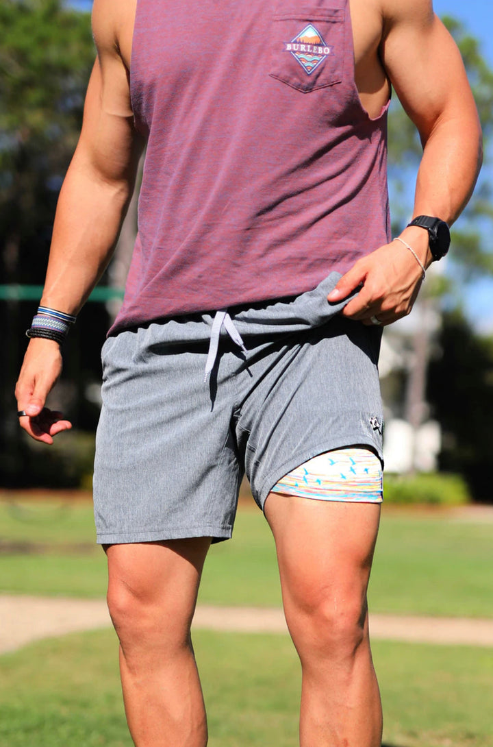 Wear ‘Em Everywhere Shorts - Dark Gray Ducks