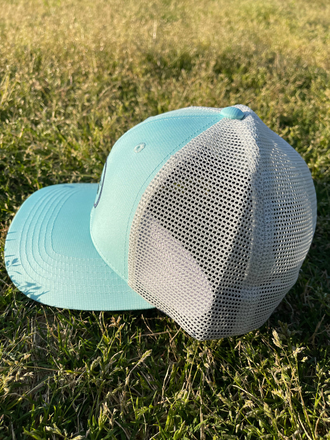 Teal Bald Head Blues Hat