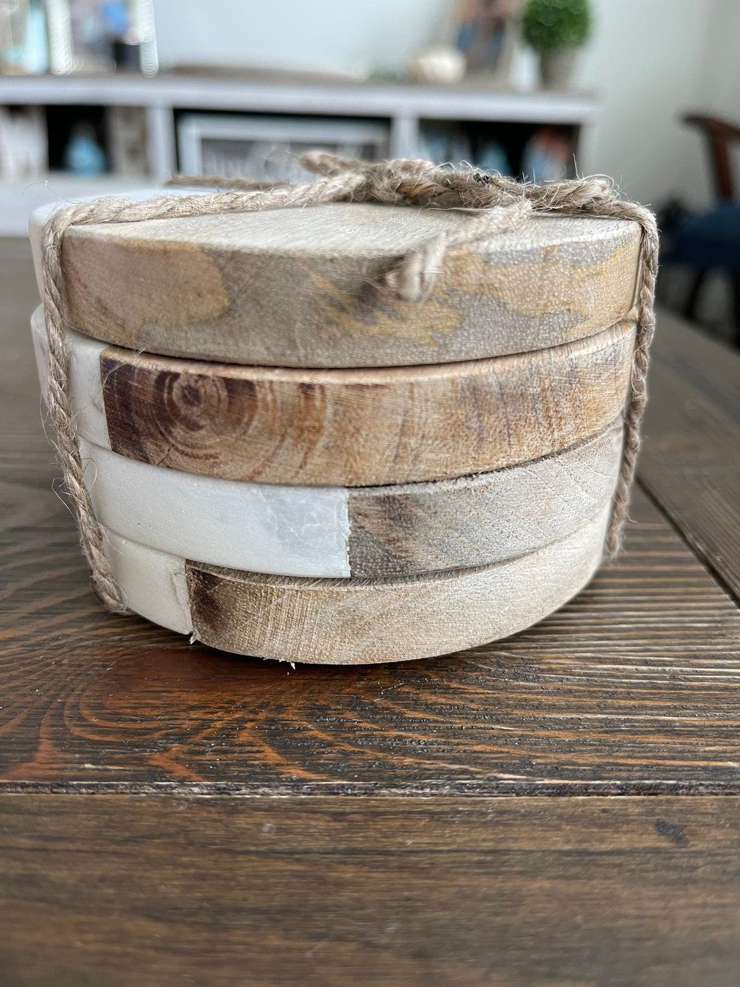 Marble/Wood Coasters