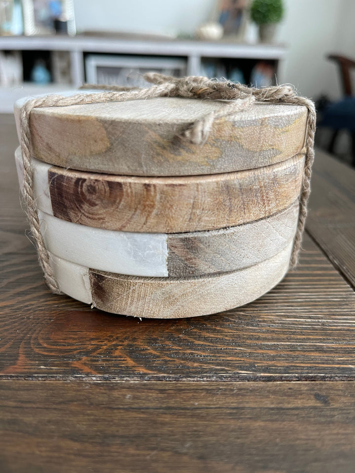 Marble/Wood Coasters