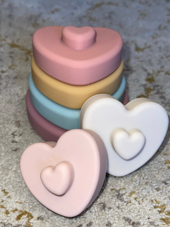 Silicone Heart Stacker