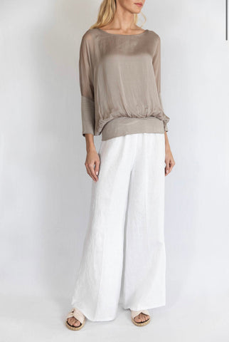 Lenore Linen Pants - White