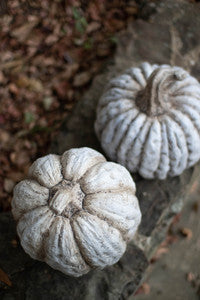 Neutral Faux Concrete Pumpkins