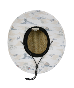 Straw Hat with Beach Scene