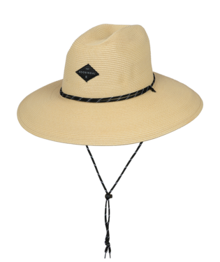 Islander Straw Hat with Black Roping